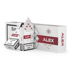 Alex Red Label King Size (Алекс Красный Кинг Сайз) Крепость: 8 мг/0.6 мг Формат пачки: (King Size)