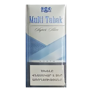 Multi Tabak North Superslims (Мульти Табак Норд Суперслимс) Крепость: 4 мг/0.4 мг Формат пачки: (Супер слим)