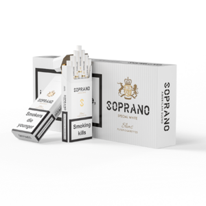 Soprano Special White Slim (Сопрано Спешл Вайт Слим) Крепость: 2 мг/0.1 мг Формат пачки: (Слим)