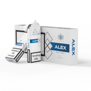 Alex Blue Label Slims (Алекс Блю Лейбл Слим) Крепость: 3 мг/0.2 мг Формат пачки: (Slim)
