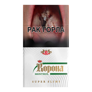 Корона Ментол Superslim Вкус: Ментол Крепость: 4 мг/0.4 мг Формат пачки: (Супер Слим)