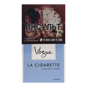 Vogue Bleue (Вог Блю) Крепость: 6 мг/0.7 мг Формат пачки: (Суперслим)