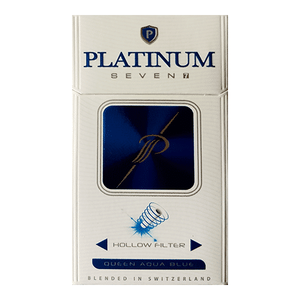 Platinum Seven Queen Aqua Blue (Платинум севен Аква Блю) Крепость: 4 мг/ 0.4 мг Формат пачки: Супер слим