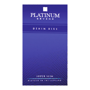 Platinum Seven Superslims Denim Blue (Платинум севен Дэним Блю) Крепость: 4 мг/ 0.4 мг Формат пачки: (Супер слим)