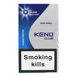 Keno Club Compact Click Gummint (Кено клуб) Кнопка: Мятная Жвачка Крепость: 5 мг/0.4 мг Формат: (компакт)