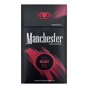 Manchester Red Blast (Манчестер Ред Бласт) Кнопка: Клубника Крепость: 6 мг/0.5 мг Формат: (Компакт)