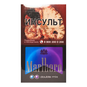 Marlboro Double Mix (Мальборо Дабл Микс) Вкус: Микс Крепость: 5 мг/0.4 мг Формат пачки: (Compact)