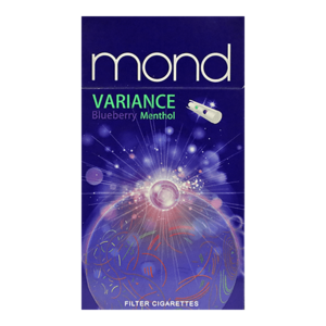 Mond Variance Blueberry Menthol (Монд Варианс) Кнопка: Черника+Ментол Крепость: 4 мг/0.4 мг Формат: (Суперслим)