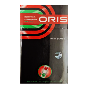 Oris Twin Sense Strawberry Menthol (Орис Твин Сенс) Кнопка: Клубника + лед Крепость: 8 мг/0.6 мг Формат: (Кинг сайз)