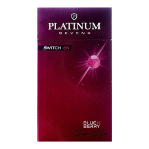 Platinum Seven Superslims Blueberry Switch On (Платинум Севен) Кнопка: Черника Крепость: 4 мг/0.4 мг Формат: (Супер слим)