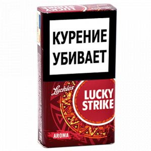 Lucky Strike - Compact Aroma - Red (лайки страйк арома) Вкус: Вишня Крепость: 5 мг/0.5 мг Формат пачки: (Компакт)